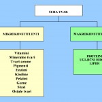 Shematski prikaz sastava suhe hrane