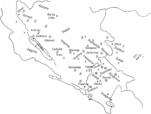 Rasprostranjenost kajmaka-skorupa u dinarskoj oblast